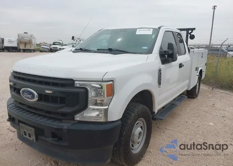 2020 Ford F-250 Xl из США, поврежденный, VIN 1FD7X2B6XLEC92119